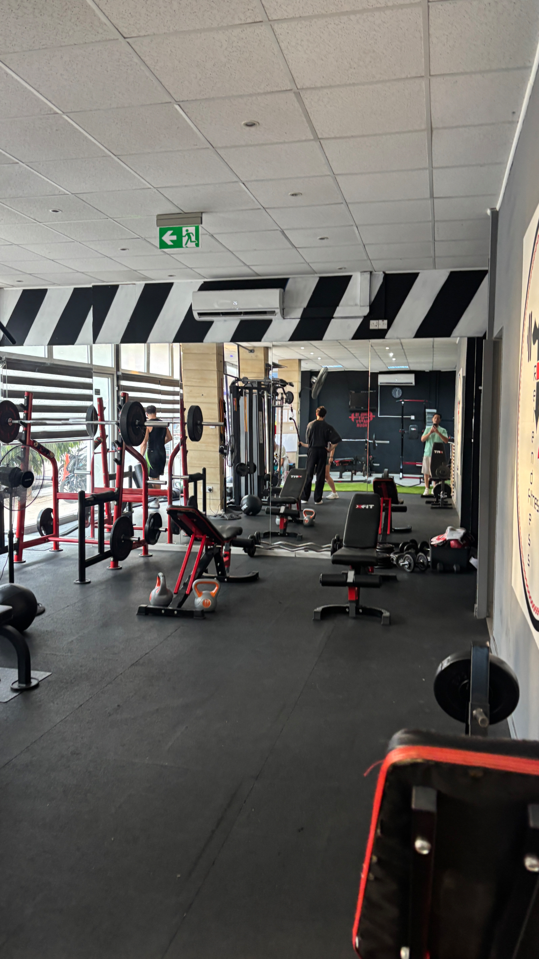 Training floor at Be Relentless Fitness Center in Strovolos